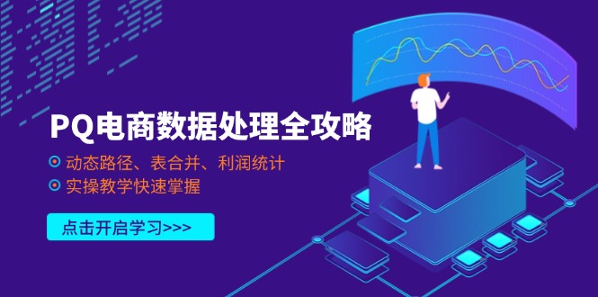 （14240期）PQ电商数据处理全攻略，动态路径、表合并、利润统计，实操教学快速掌握-无名社区-24小时自助低价投流平台