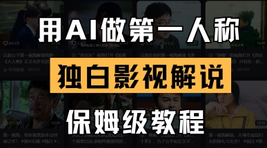 用AI做第一人称独白影视解说，手把手教学，保姆级教程-无名社区-24小时自助低价投流平台