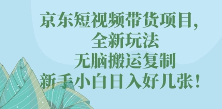 京东短视频带货项目，全新玩法，无脑搬运复制，新手小白日入好几张!-无名社区-24小时自助低价投流平台