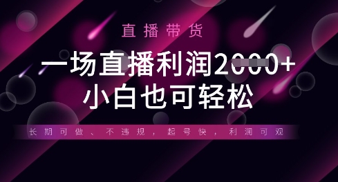 半无人直播带货，一场利润数张，适合所有平台玩法，小白也可轻松-无名社区-24小时自助低价投流平台